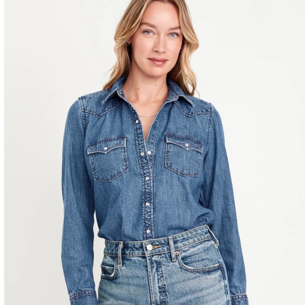 Old Navy Western Inspired Denim Shirt